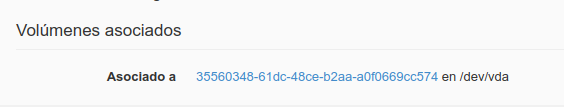 OpenStack. Lista de volumes