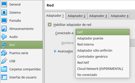 Modos de red